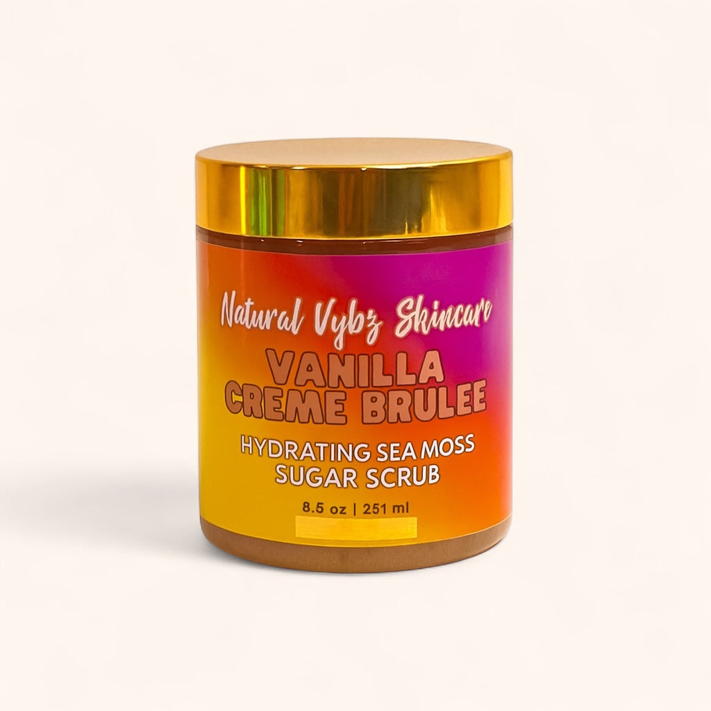Vanilla Creme Brulee Sea Moss Sugar Scrub
