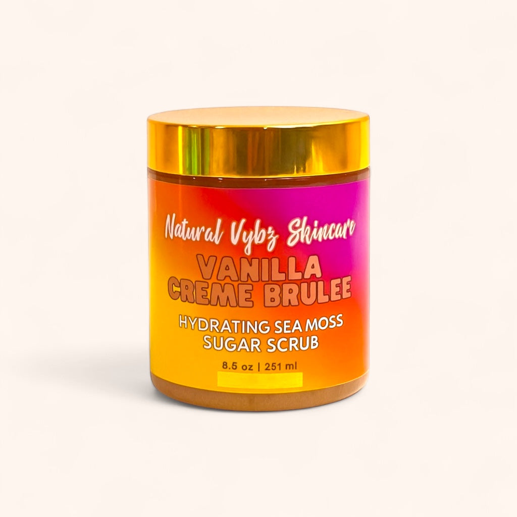Vanilla Creme Brulee Sea Moss Sugar Scrub